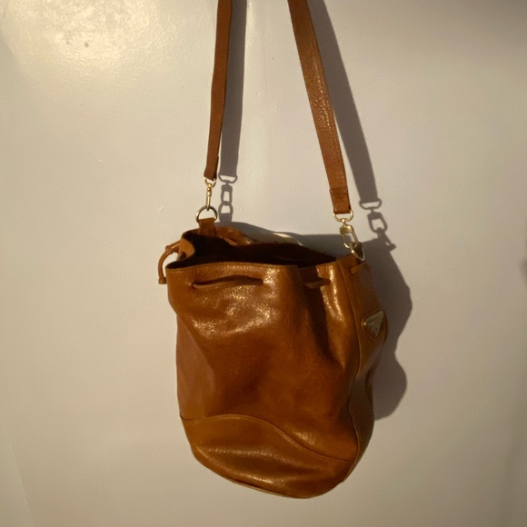 Boots’N Bags Vintage Brown Drawstring Shoulder Handbag - Picture 2 of 5